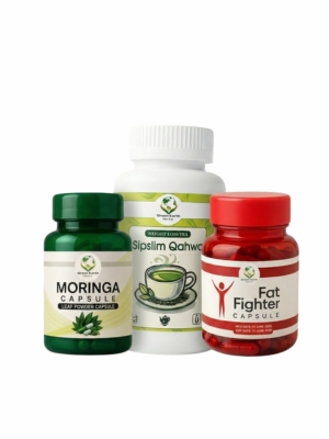 Fat Fighter Capsules + Sipslim Qahwa + Moringa Capsules (Total Wellness Pack)